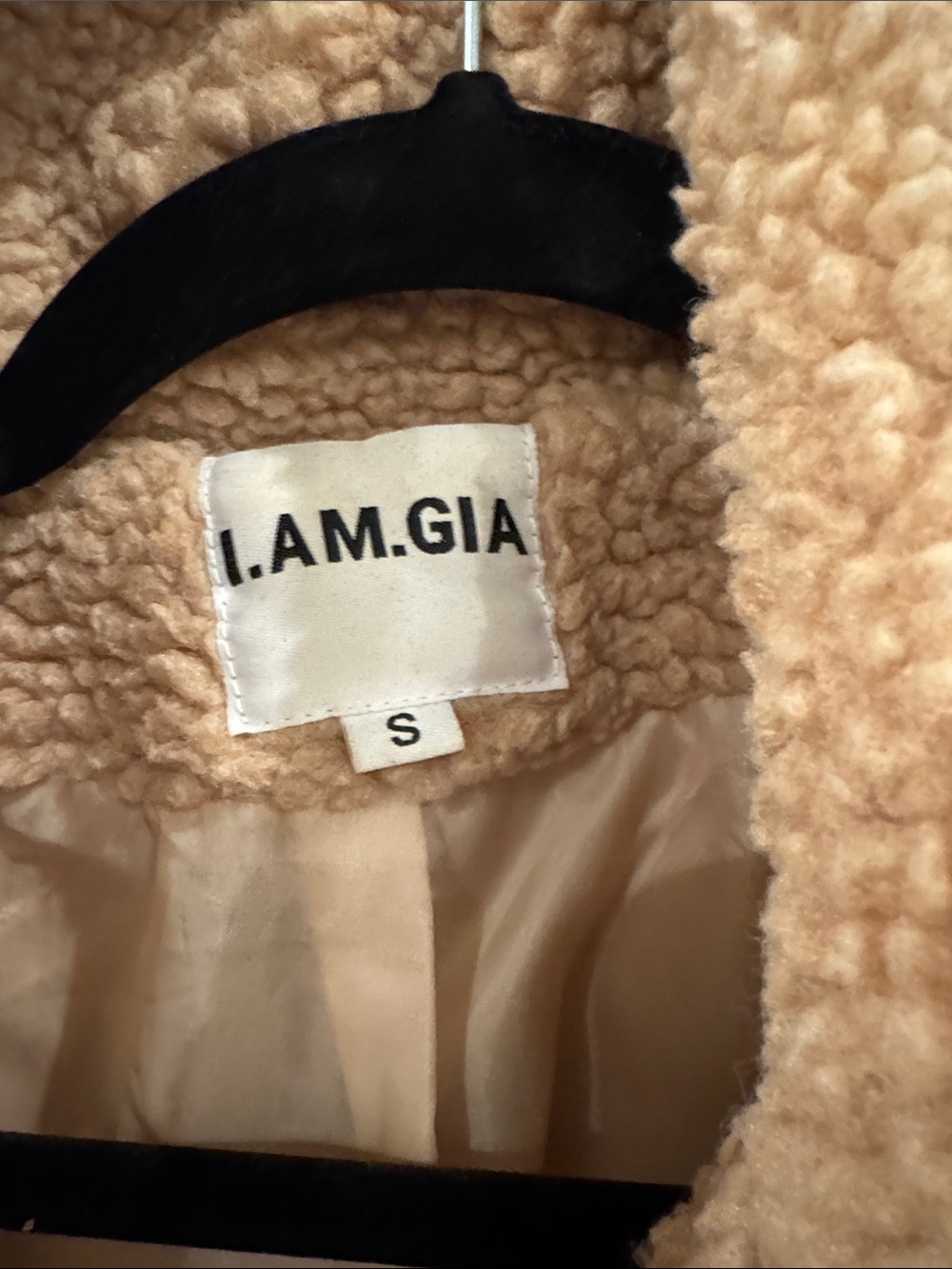 I.AM.GIA Plush Teddy Coat in Camel - Picture 2 of 2